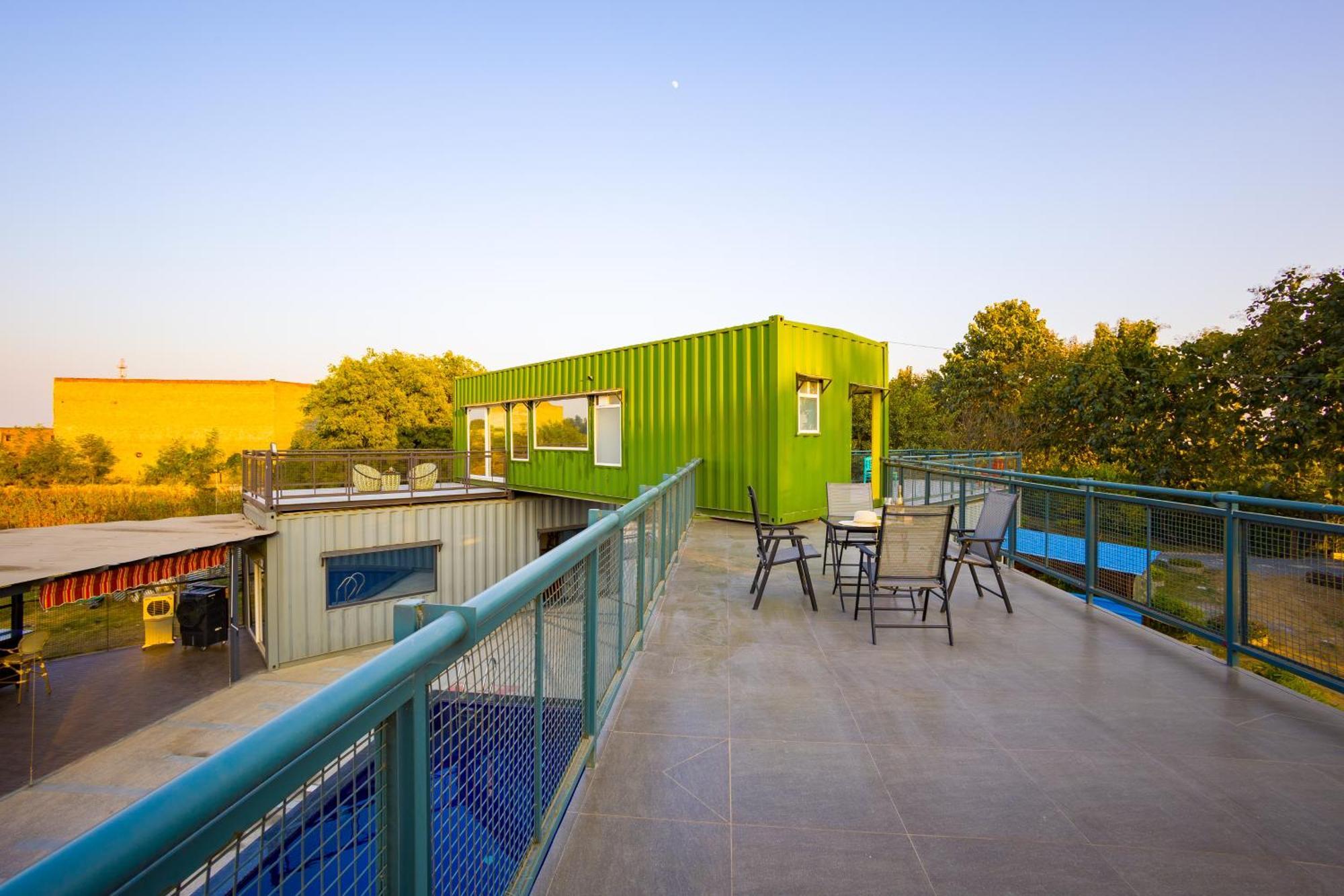 Villa Elivaas Hidden Oasis 4Bhk With Pool, Mud House & Container House Dhauj Exterior foto